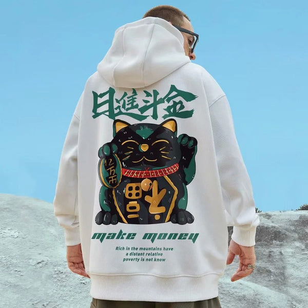 Maneki Neko Men Hoodie