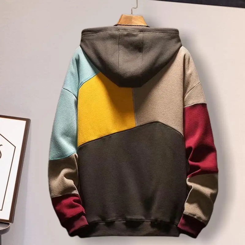 Elegance Man Colorblock Hoodies